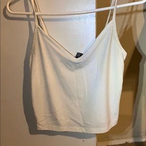 White crop top